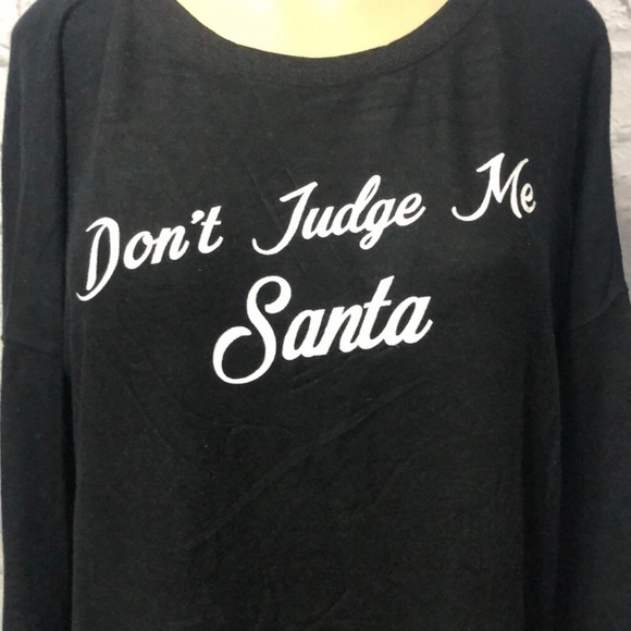 free press Don’t Judge Me Santa Sweater - Picture 2 of 8
